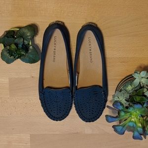 Lucky Brand navy blue loafers